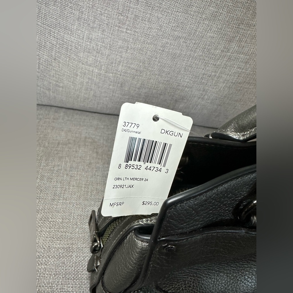 Coach Grey Leather Satchel with Matching Wristlet - Picture 5 of 13